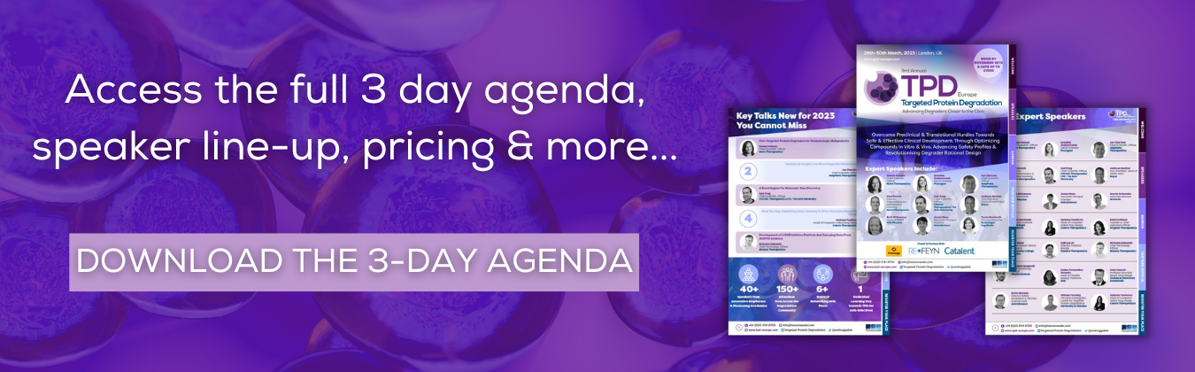 3rd Targeted Protein Degradation Europe Summit Full Event Guide Banner