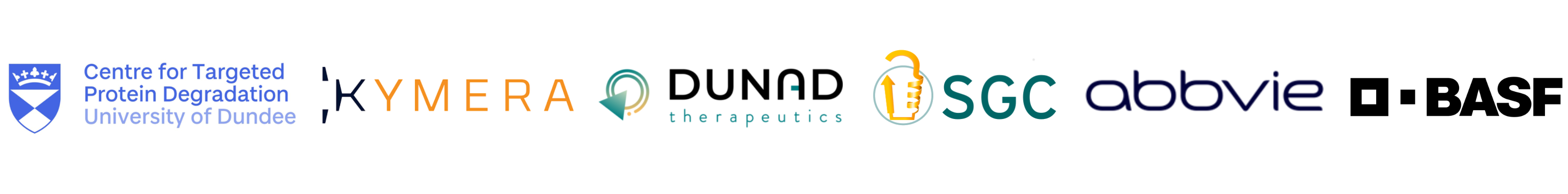 University of Dundee, Kymera Therapeutics, Dunad Therapeutics, SGC Frankfurt, AbbVie, BASF